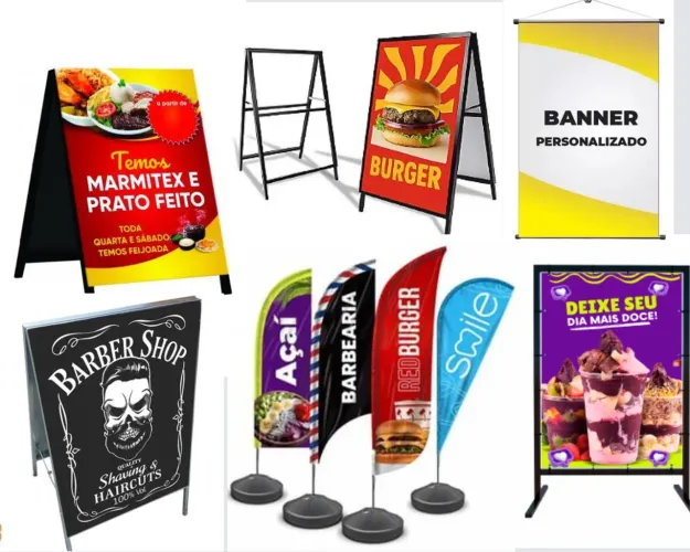 VENDE-SE CAVALETE DE PROPAGANDA E WIND BANNER FEITO SOBRE MEDIDA,FAÇA SEU ORÇAMENTO NO ZAP