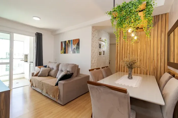 Apartamento em condomínio clube, semi mobiliado com 2 quartos no Boa Vista - Curitiba - PR