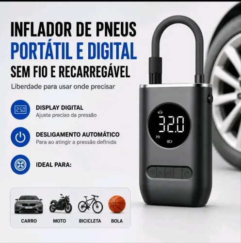 Bomba de ar portátil