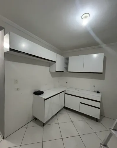 Armário de Cozinha Completa de Canto 402 cm Branco Madesa Reims 03 - Perfeito Estado