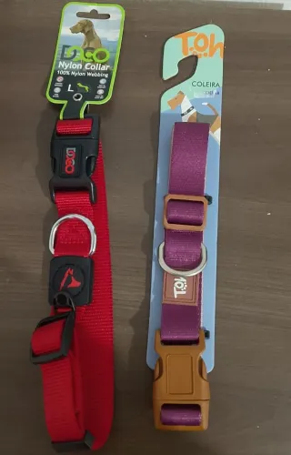 2 Coleira para cachorro marca DoCo e Toh