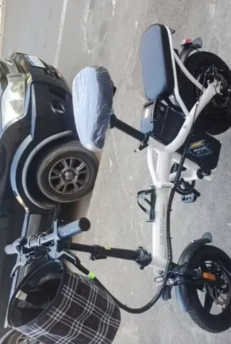 Bicicleta Dobrável Elétrica 400W 48V