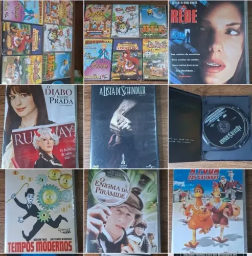 DVDs Originais - Clássicos, Infantil e Comé.dia | R$ 15 cada ou R$ 150 a coleção.