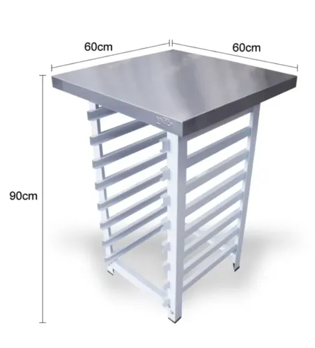 Mesa 60x60 inox forno