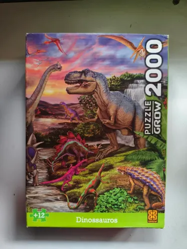 quebra cabeça 2000 peças dinossauros