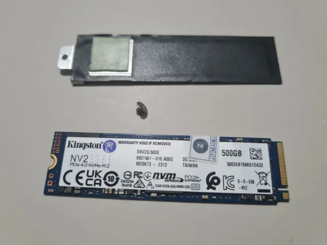 SSD 500GB Kingston NV2 2280, PCIe 4.0, zerado, 99% de saúde no CrystalDisk