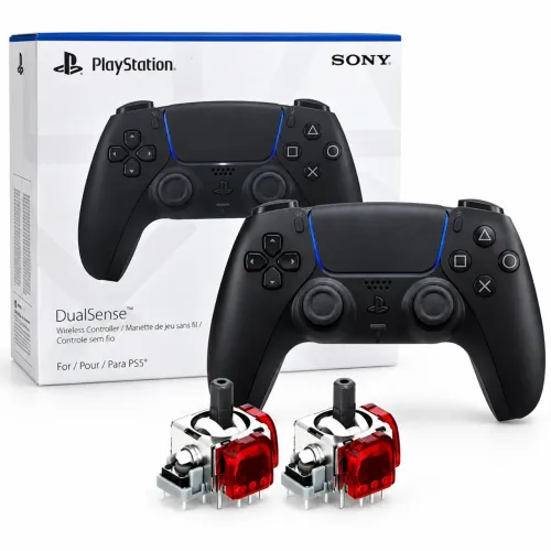 Controle PS5 DualSense Midnight Black com TMR V3