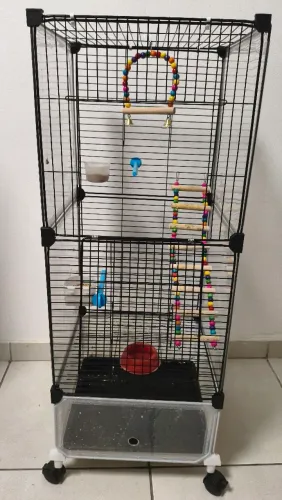 Gaiola para calopsita/periquito/agaporni