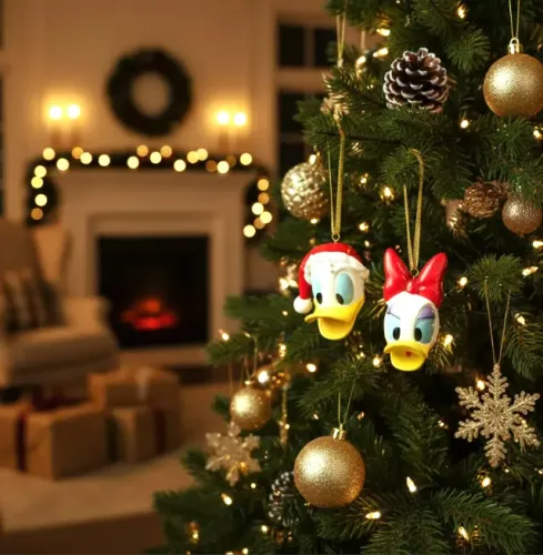 Enfeite Natal Disney Pato Donald Margarida