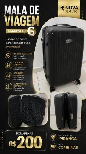 Mala de viagem tamanho G