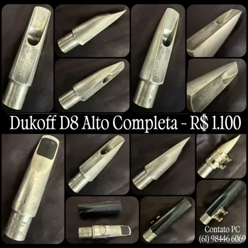 BOQUILHA PARA SAX TENOR DUKOFF D7 POWER CHAMBER - SOM PODEROSO E PROJEÇÃO INCRÍVEL!