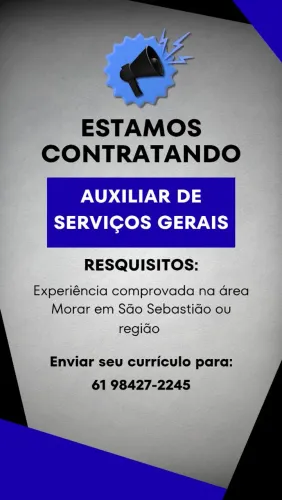 Contrata-se em São Sebastião