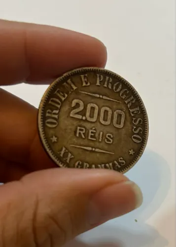 Moeda 2000 Reis 1907