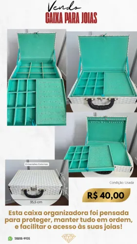 Caixa para guardar e proteger suas joias.