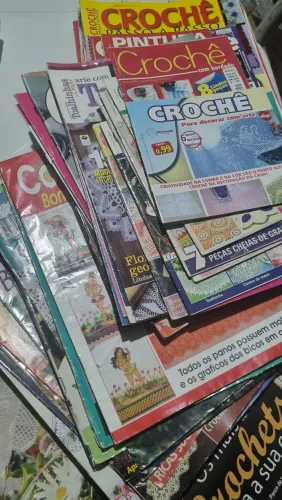 Lote revistas de artesanato, crochê, tricô