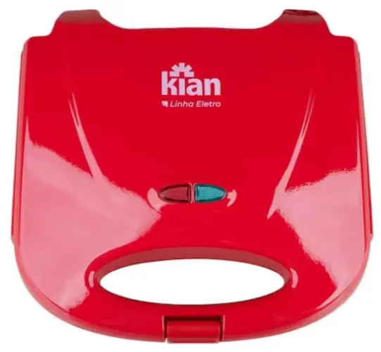 Sanduicheira Grill Kian 750W Vermelha 220v