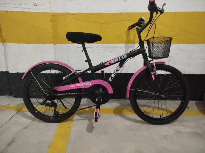 Bicicleta Infantil Caloi Ceci Aro 20 - 7 Marchas (Com Cestinha)