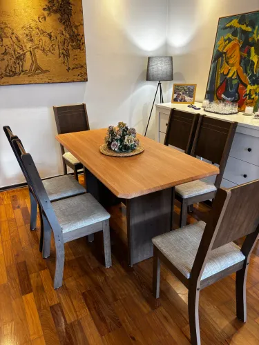 Mesa de jantar com 6 cadeiras bom preço