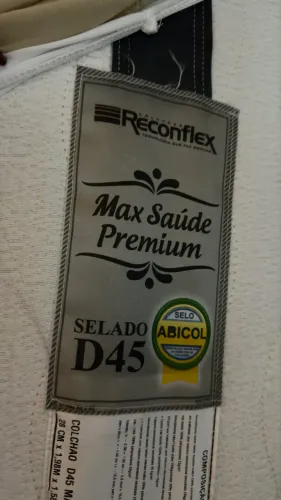 COLCHÃO QUEEN RECONFLEX D45 MAX SAÚDE PREMIUM