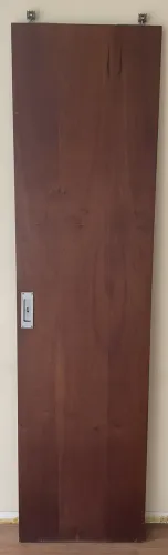 Porta de Correr de Imbuia 60cm com batentes