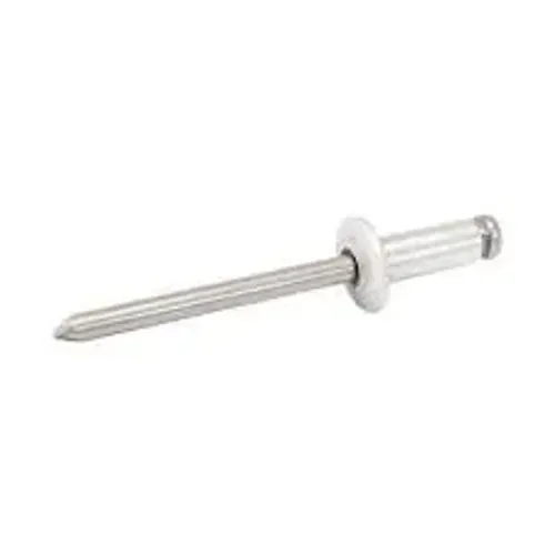 Rebite Em Alumínio 4,0mm x 10mm Branco  COM 100un