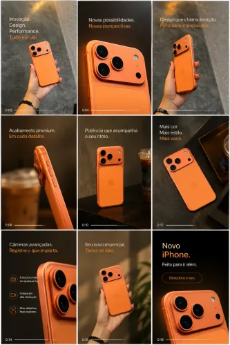 iPhone 17 Pro Orange 256GB - Bateria 100%