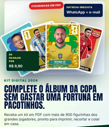 Figurinhas copa 2026 pack pdf
