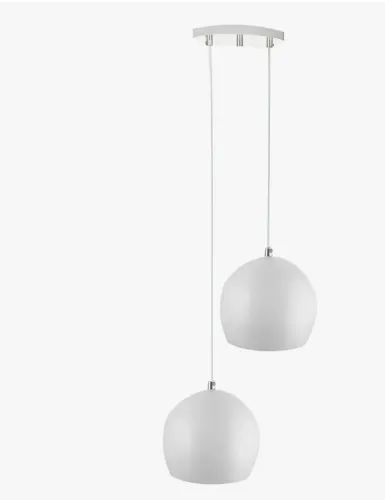 Luminária pendente dupla (PRETO)