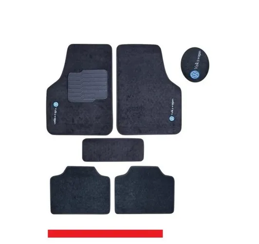 Jogo Tapete vw caperte 5 pcs Preto com Logo jxnpe sfmkg