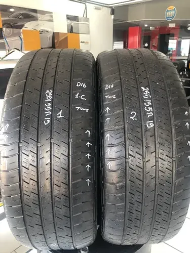 Kit 02 Pneus 255/55r19 Continental 4x4contact 111v (usados) 1-2
