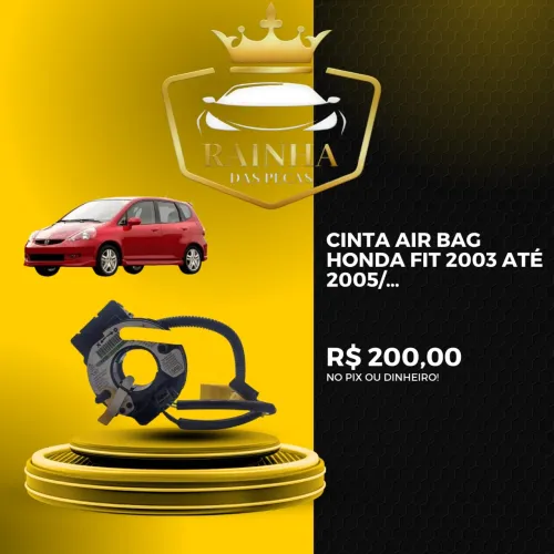 Cinta Air Bag Honda Fit 2003 até 2005/?