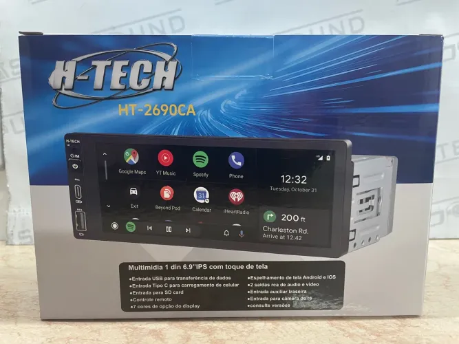 Mp5 USB Bluetooth e Car play Android com cabo 