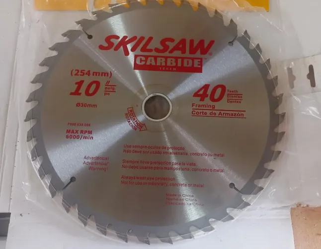 Disco de Serra Circular Skilsaw Carbide 10'' 40 Dentes