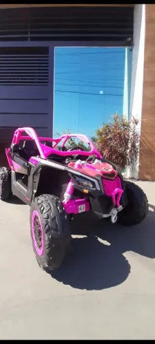 CARRINHO ELÉTRICO INFANTIL GRANDE UTV COM PNEU DE BORRACHA E TELA DE LCD 