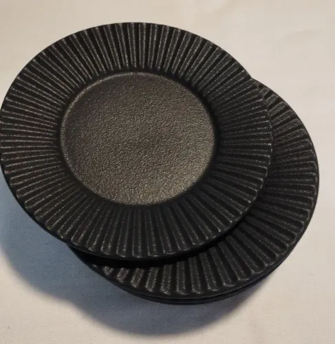 Pratos de Sobremesa Porto Brasil Stoneware - Bertolazzi - Conjunto Luxo 6 unidades.