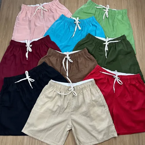 Shorts linho- Short masculino- várias cores - Unissex - Tamanho P ao GG