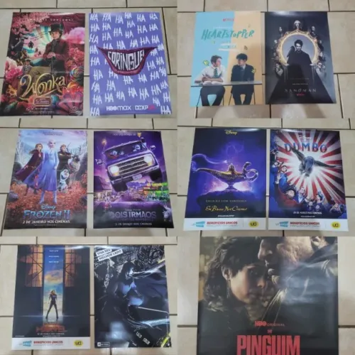 Coleção 11 Pôsters Oficiais da CCXP - Edições de 2018, 2019, 2022, 2023 e 2024