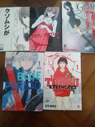 Devil Ecstasy, Tokyo Revengers, Blue Period, flores do mal, my broken Mariko, etc