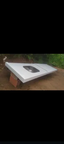 Bancada porcelanato branco 