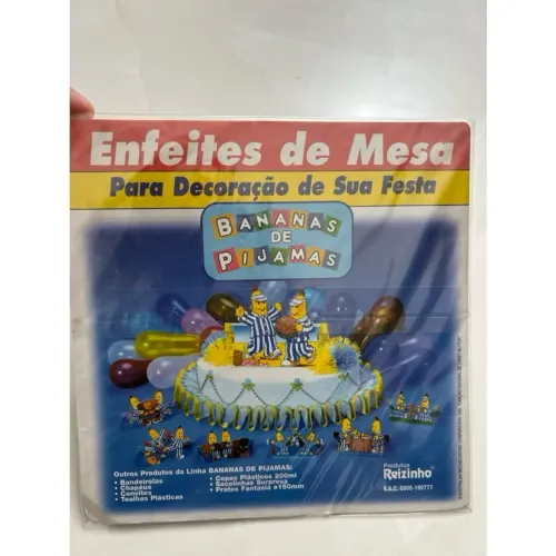 Enfeite de mesa banana de pijamas 