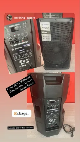 Caixa De Som Ativa Waldman 15 1800w Tc-1800dsp Bivolt