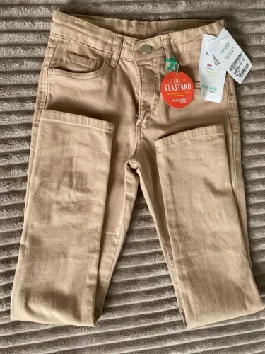 Calça brim com elastano menino 10 anos Malwee