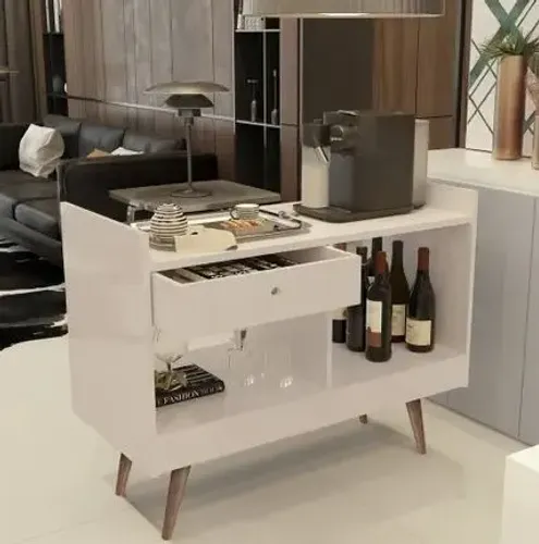 APARADOR BAR 4064 COM PÉS PALITO RETRÔ - 79CM stok