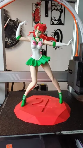 Figure action impressão 3D Saylor Moon Júpiter 24cm
