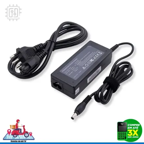 Fonte Carregador Para Notebook Samsung 19v 3.16a 5.5mm x 3.0mm - Series R RV Rc Np NT