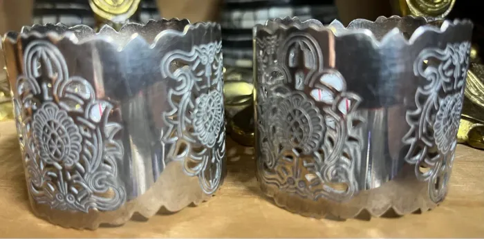 Porta Guardanapo Decorativos em Prata