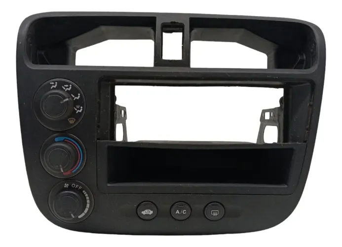 Moldura Painel Central Comando Ar Botões Honda Civic 2001 02