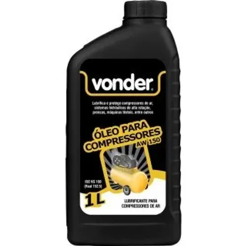 Oleo Lubrificante para Compressor Pistão 1 Litro AW 150