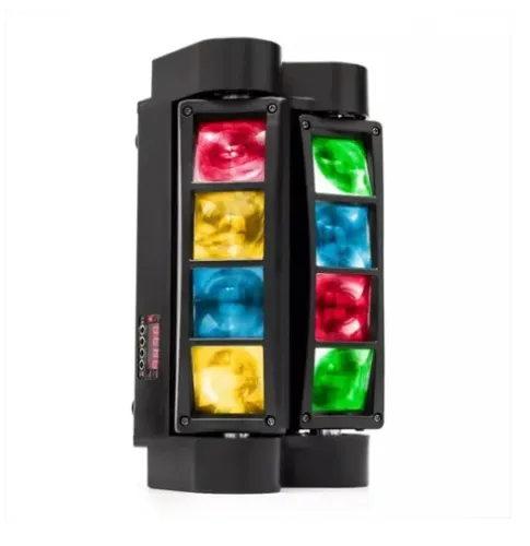 Mini Moving Spider Beam 8 Leds De 5w Rgbw Strobo Dmx