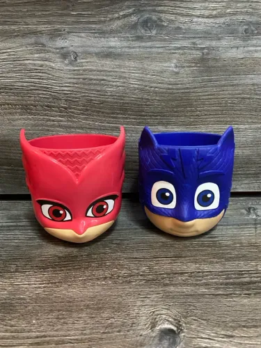 Baldinho de Pipoca PJ Masks, Menino Gato e Corujita